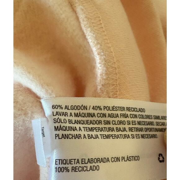 quarter zip pullover sweatshirt kangaroo pocket size xl Pink - Picture 4 of 9